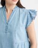 caslon(r) caslon(r) Ruffle Eyelet Chambray Top - 5