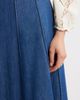 caslon(r) caslon(r) Seamed A-Line Denim Midi Skirt - 5