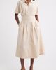 caslon(r) caslon(r) Stripe Pleated Dolman Sleeve Midi Shirtdress - 1