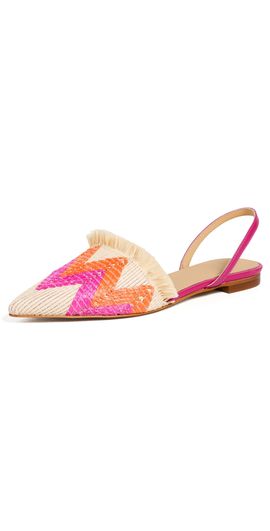 Castañer Castañer Berta Flats Natural/Naranja/Fuchsia