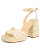 Castañer Castañer Valle Platform Sandals Blanco/Oro - 1