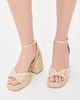Castañer Castañer Valle Platform Sandals Blanco/Oro - 3