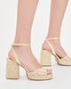 Castañer Castañer Valle Platform Sandals Blanco/Oro - 5