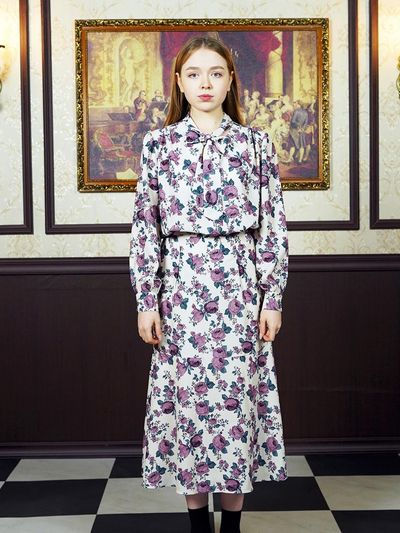 CATTLINE flower long skirt