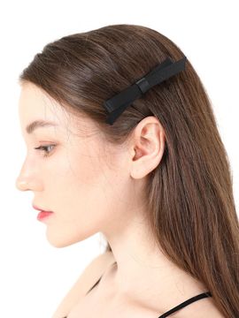 CATTLINE Lovely Ribbon Hair Pin (Black)