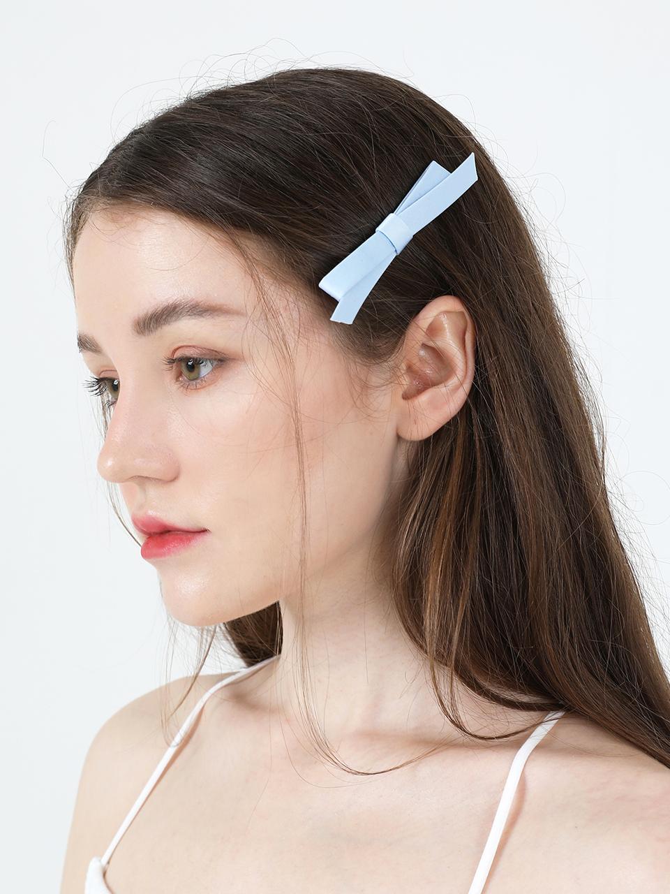 CATTLINE Lovely Ribbon Hair Pin (Blue)