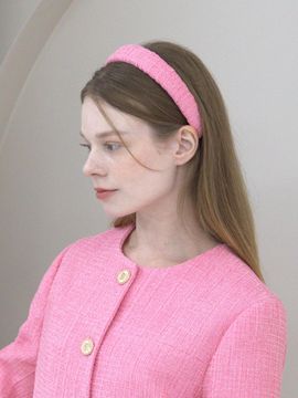 CATTLINE Pink Tweed Hairband