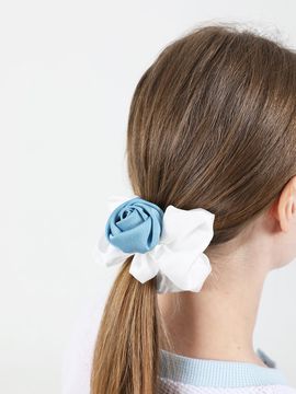 CATTLINE Rose Satin Hair Chou Chou