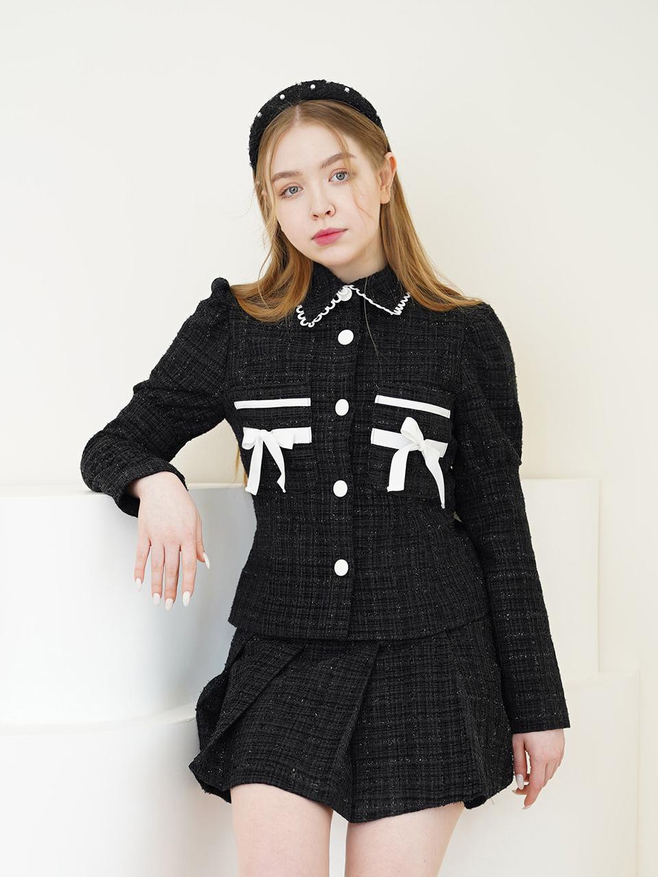 CATTLINE Tweed Romantic Jacket (Black)