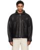 Cawley Cawley Black Flying Leather Jacket - 1