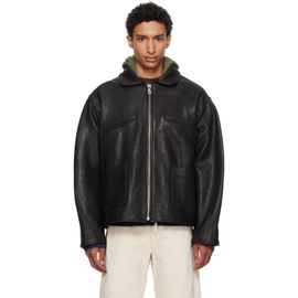 Cawley Cawley Black Flying Leather Jacket