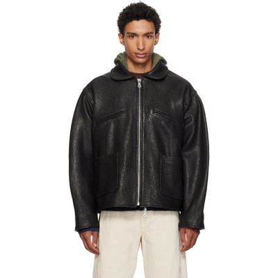 Cawley Cawley Black Flying Leather Jacket