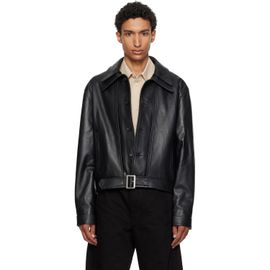 Cawley Cawley Black Rafe Leather Jacket