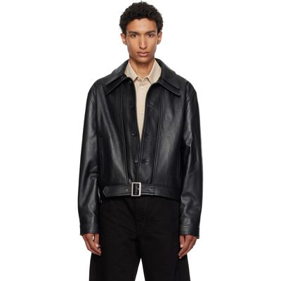 Cawley Cawley Black Rafe Leather Jacket