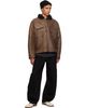 Cawley Cawley Brown Aviator Flying Leather Jacket - 4