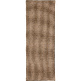 Cawley Cawley Brown Check Cotton/Wool Twill Scarf