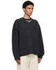 Cawley Cawley Gray V-Neck Sweater - 2