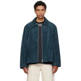 Cawley Cawley Navy Zip-Up Sandy Suede Jacket