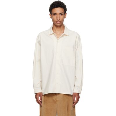 Cawley Cawley Off-White Camp Collar Shirt