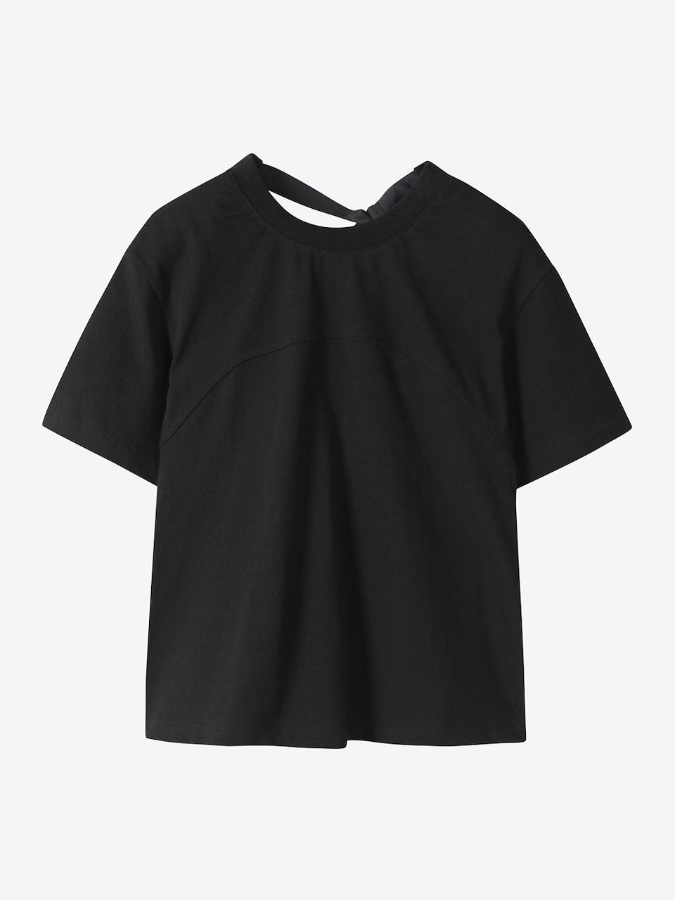 CC collect Back Elastic Band Slim T-shirt (C252PSM055) [BK]