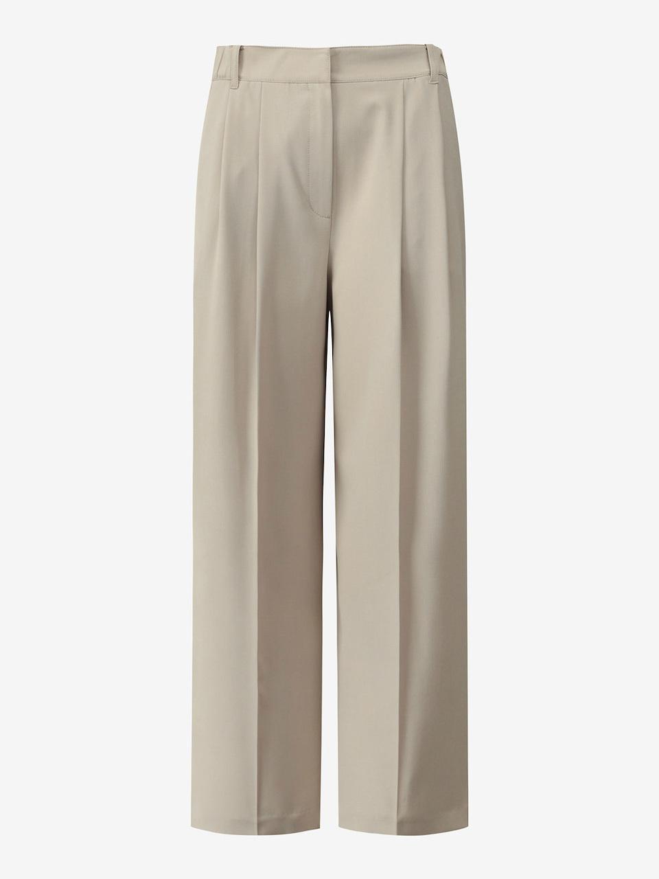CC collect Back elastic Banding Double pleated Wide Trousers (C252MSA033) [BE]