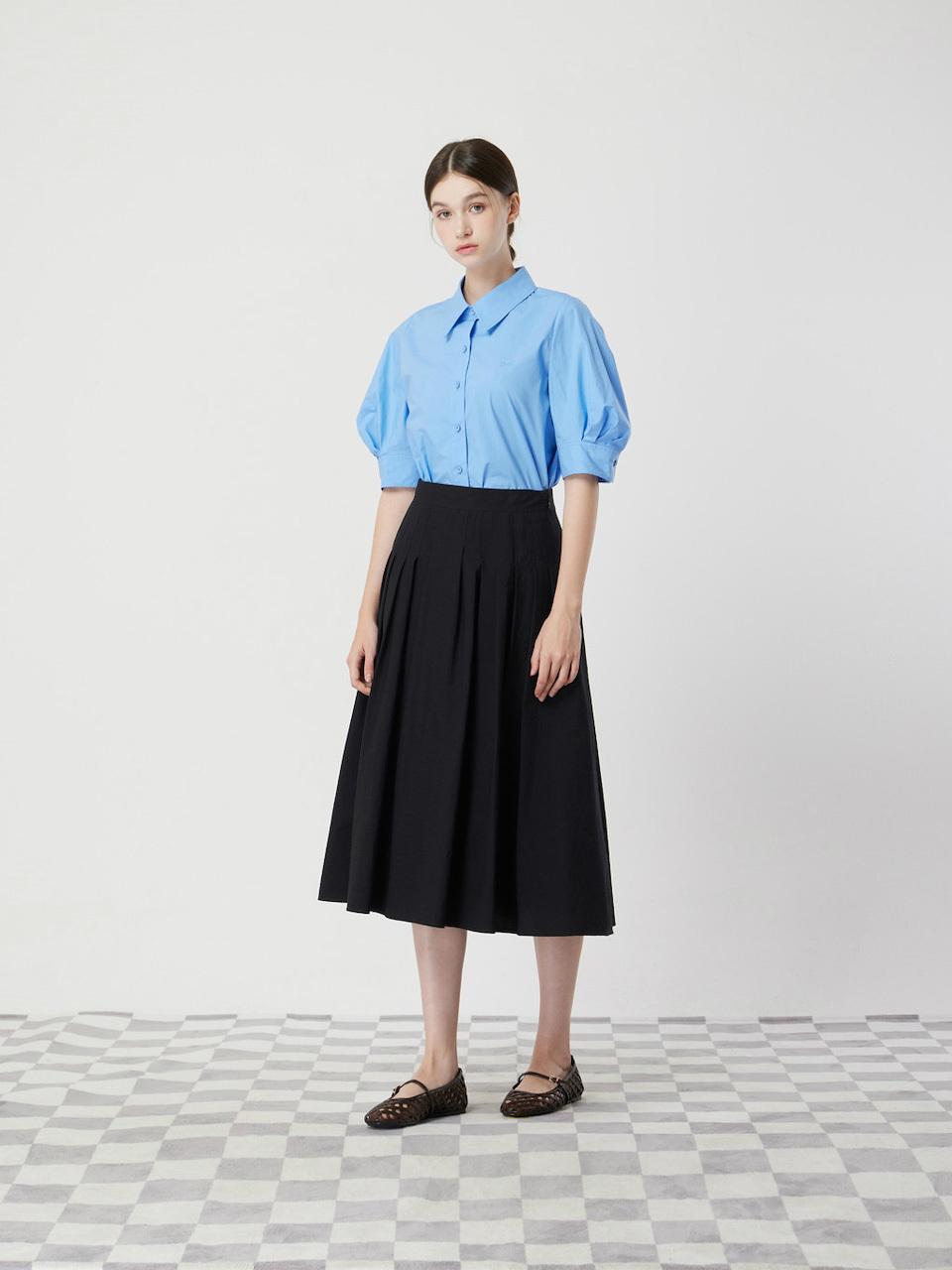 CC collect Balloon Sleeve Half-Sleeve Blouse (C252PSC138)