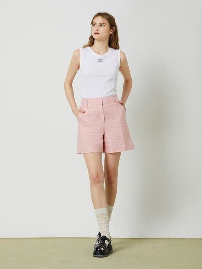 CC collect Basic Linen Shorts - Pink