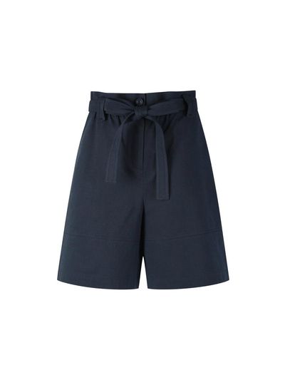 CC collect Belted Bermuda Pants - Navy
