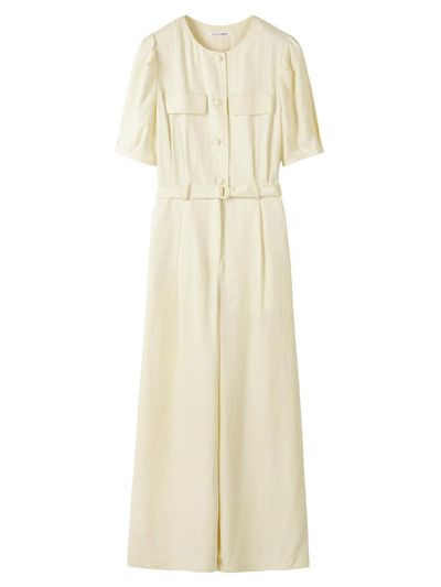 CC collect Belted Half Sleeve Wide Fit Jumpsuit LY_C243MSE011