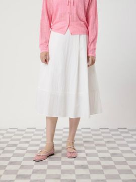 CC collect Chin Flare Midi Skirt [WH] (C252MSD331)