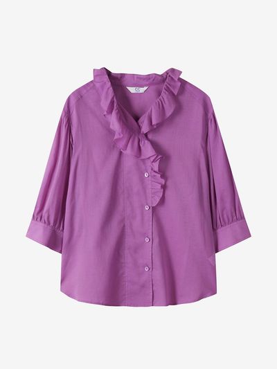 CC collect Frill Volume Blouse (C252MSC044)