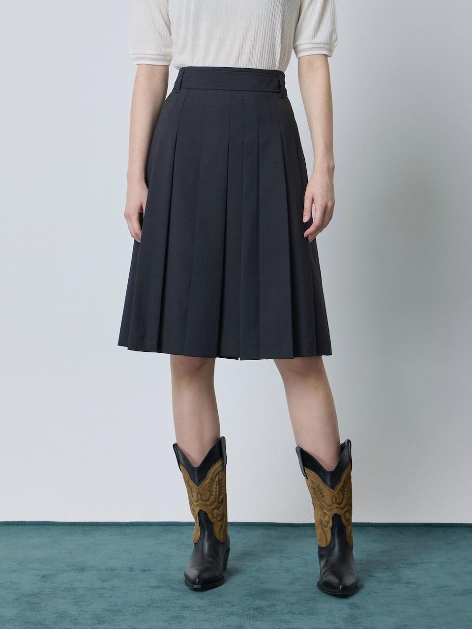 CC collect Inverted Pleated Skirt CG_C243MSD003