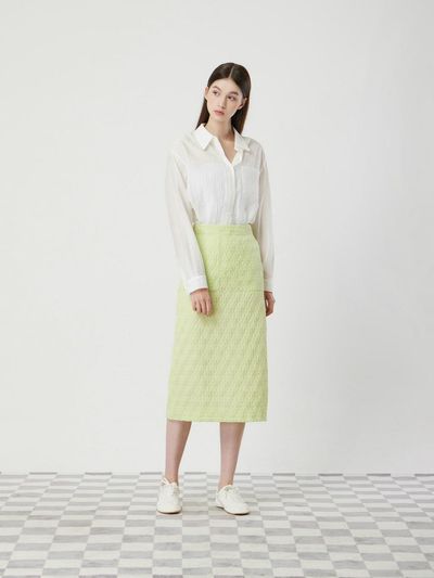 CC collect Jacquard Pencil Skirt (C252MSD041)