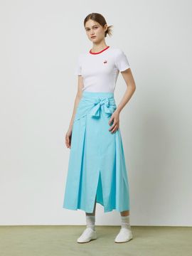 CC collect Knot Detail Tuck Skirt - Blue