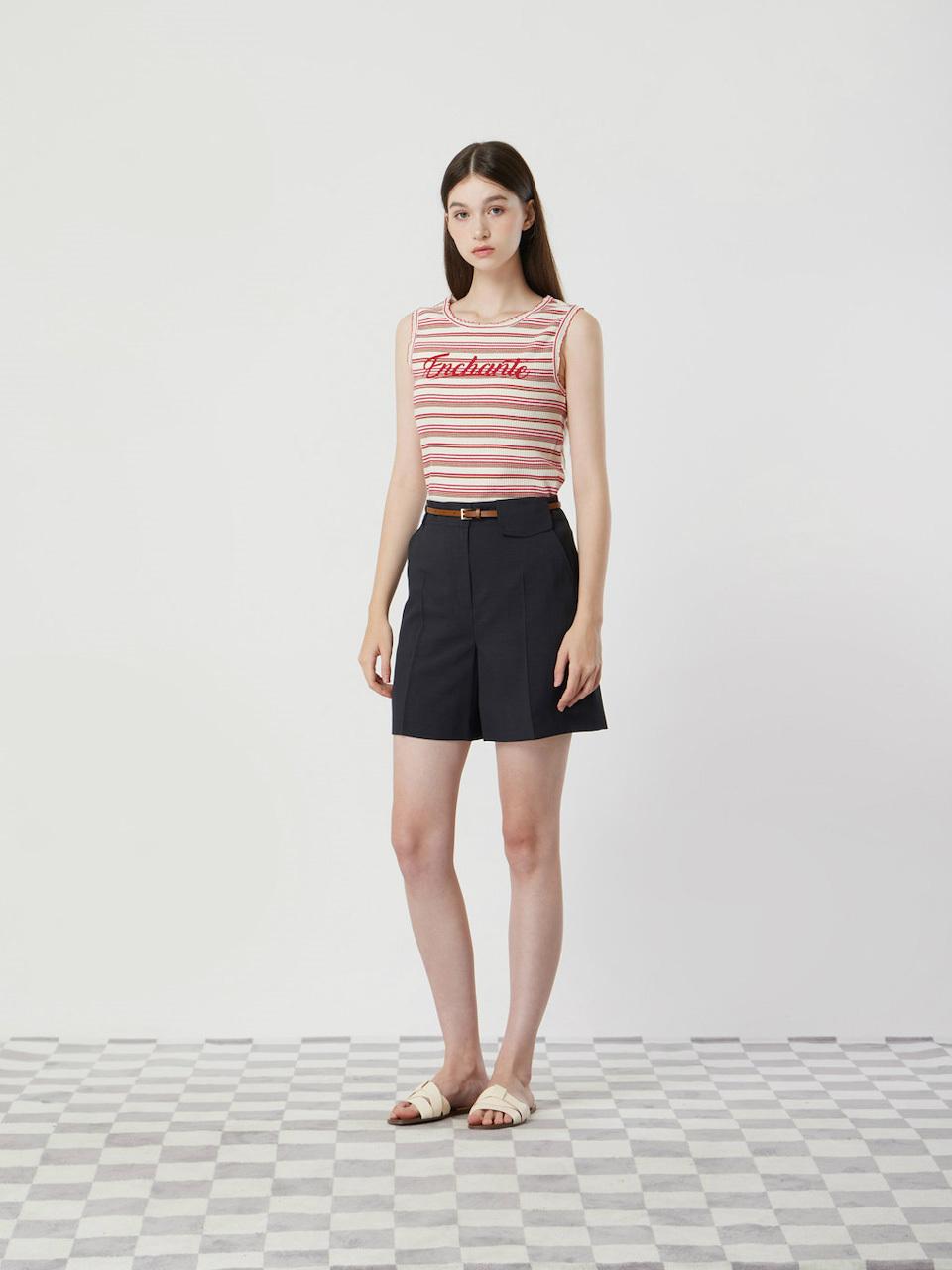 CC collect Lace Sleeveless Tank Top [RD] (C252PST052)