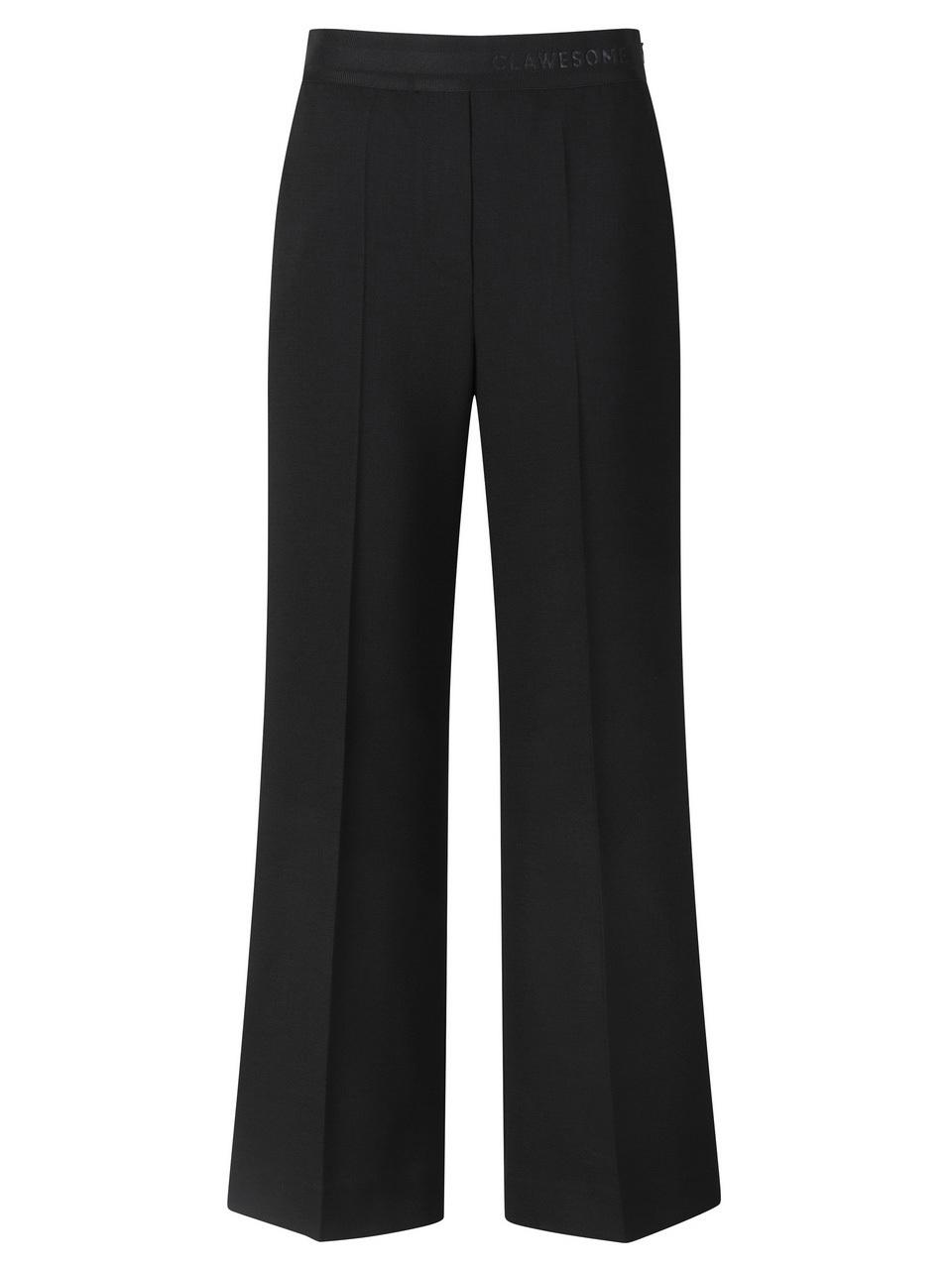 CC collect Lettering banding wide pants BK_C243MSA001