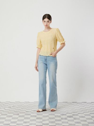 CC collect Logo Embossed Blouse (LY C252PSC142)