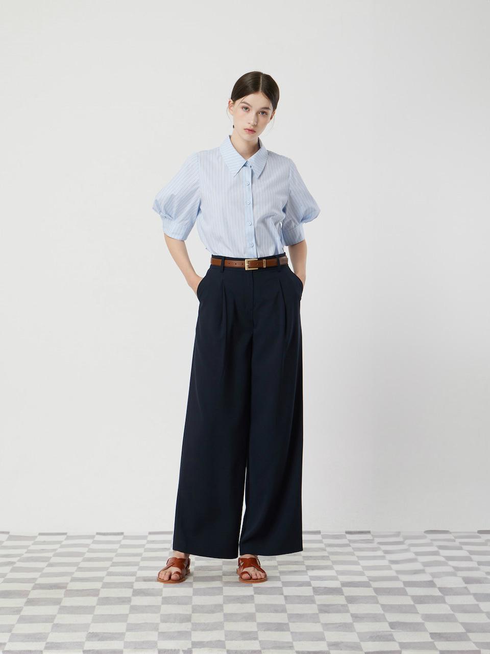 CC collect One-pleat Wide Pants (DN C252MSA336)