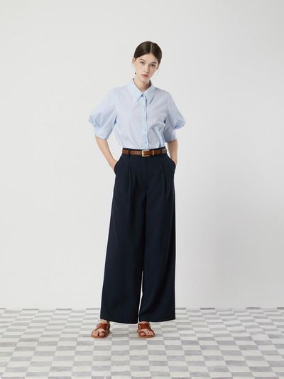 CC collect One-pleat Wide Pants (DN C252MSA336)