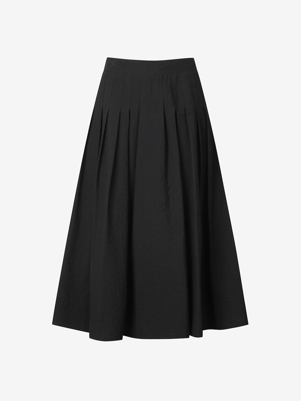 CC collect Pleated Elastic Band Skirt [BK] (C252MSD039)