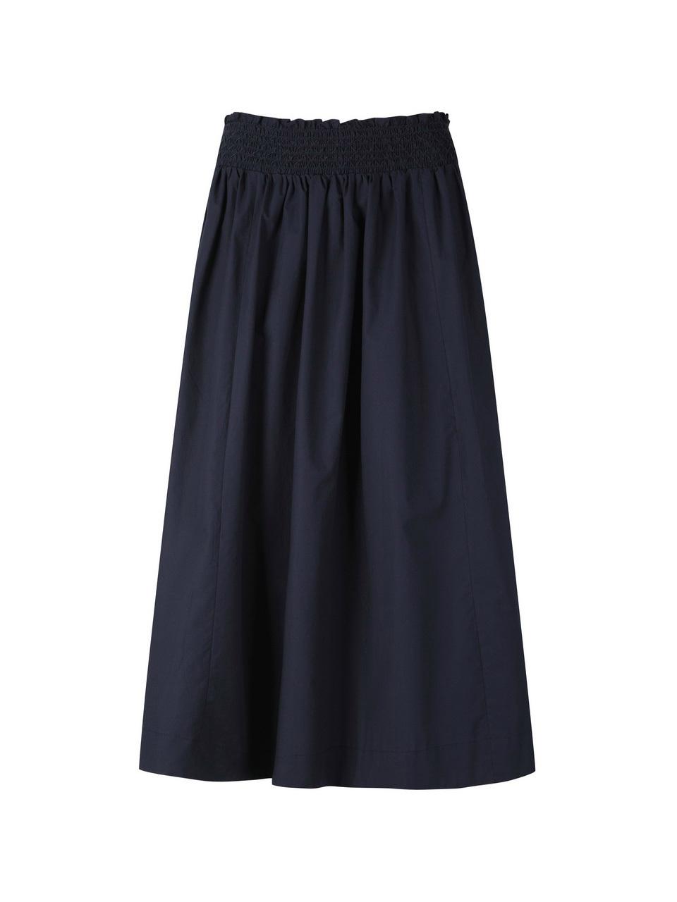 CC collect Smocked Flared Skirt - Navy