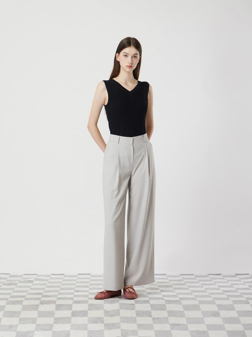 CC collect Two-way Sleeveless Knit Top (C252KST031) [BK]