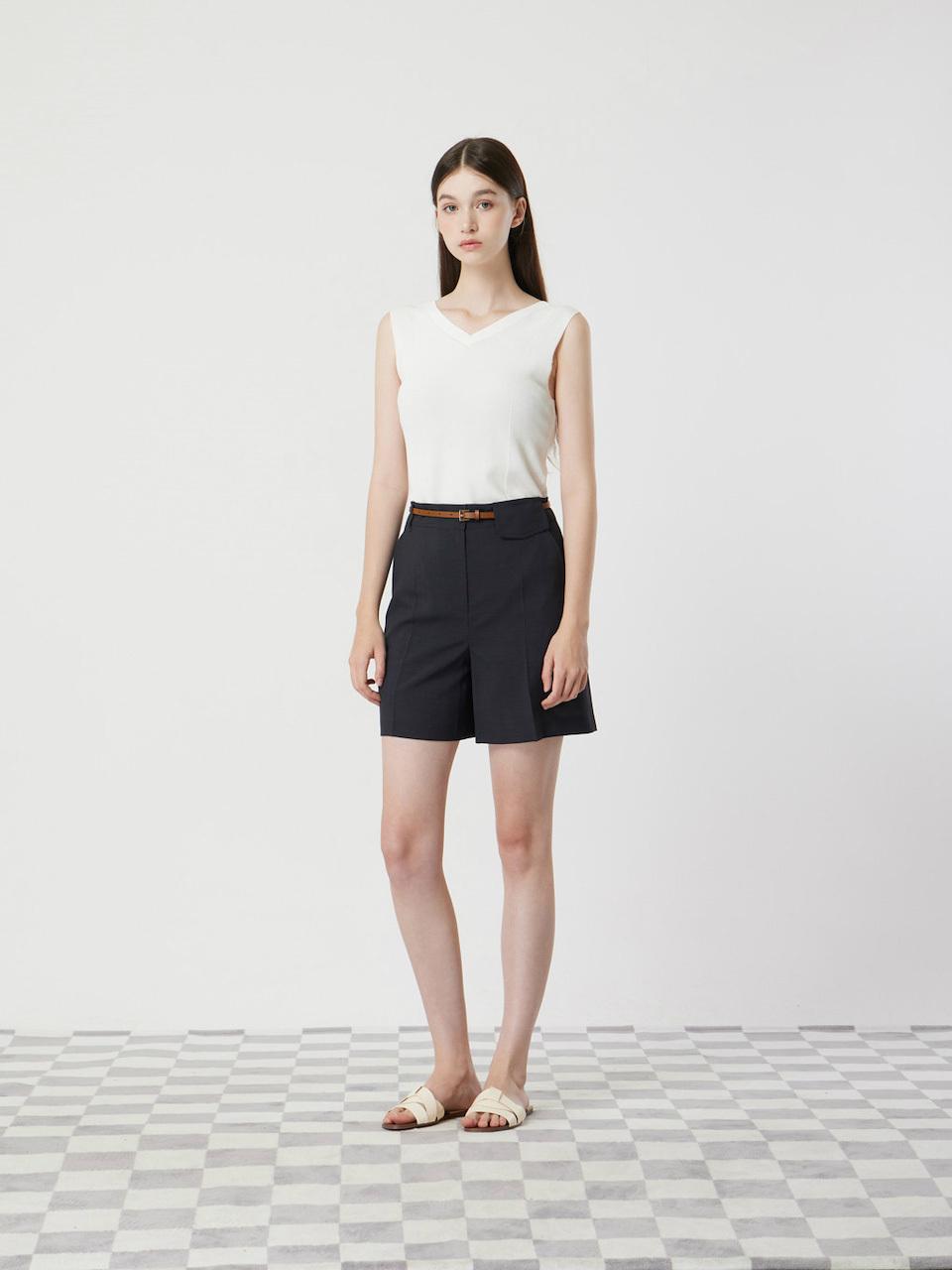 CC collect Two-way Sleeveless Knit Top (C252KST031) [WH]