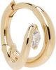 C.Chesnais C.Chesnais Serti Sculpté Single Hoop Earring - 2