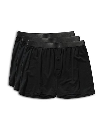 Cdlp Cdlp Mid Waist Elastic Waistband Logo Boxer Shorts, Pack of 3