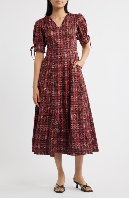 CeCe CeCe Balloon Sleeve Midi Dress