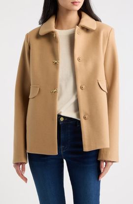 CeCe CeCe Bow Button Swing Jacket