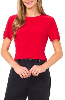 CeCe CeCe Bow Sleeve T-Shirt