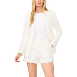 CeCe CeCe Cotton Eyelet Blazer