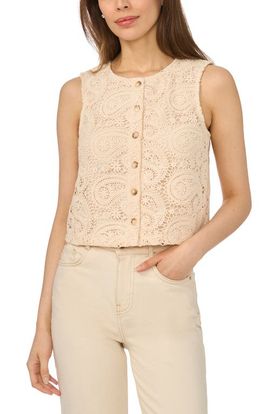 CeCe CeCe Crochet Vest